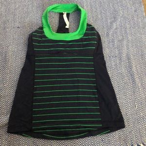 LULULEMON Navy blue and green tank Sz 12